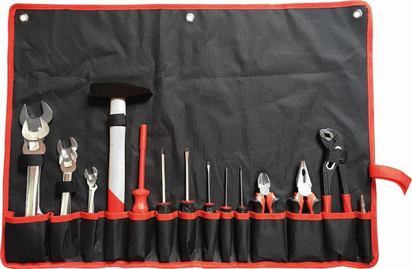 Kunzer bolsa enrollable para herramientas, 29 piezas, 7WZR29