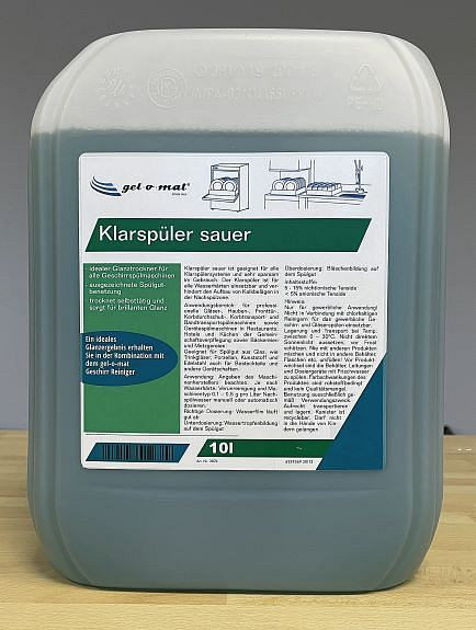 abrillantador gel-o-mat ácido 10 litros, 3074