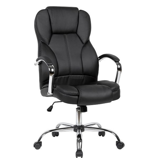 Funda para sillón ejecutivo Amstyle piel sintética negra, SPM1.411