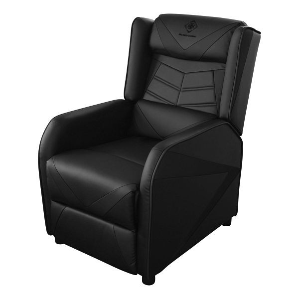 Deltaco Gaming and Relax Chair Gaming Chair (piel sintética, con reposapiés, 140 kg), GAM-087-B