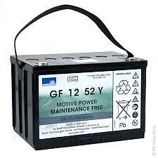 Batería EXIDE GF 12052 YO, absolutamente libre de mantenimiento, 130100025