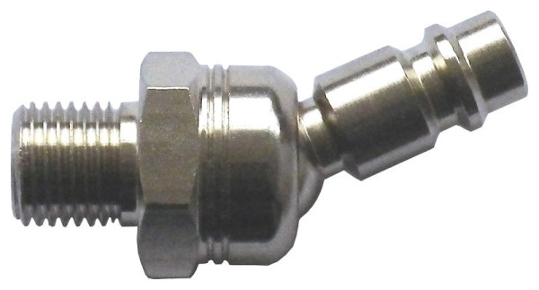 Conector giratorio de acero ELMAG DN 7, 2, AG 1/4', longitud = 54,7 mm, 42790