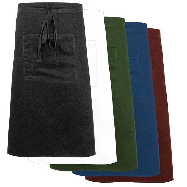 Delantal de bistró Stalgast con bolsillo, negro, largo 70 cm, HB2109700