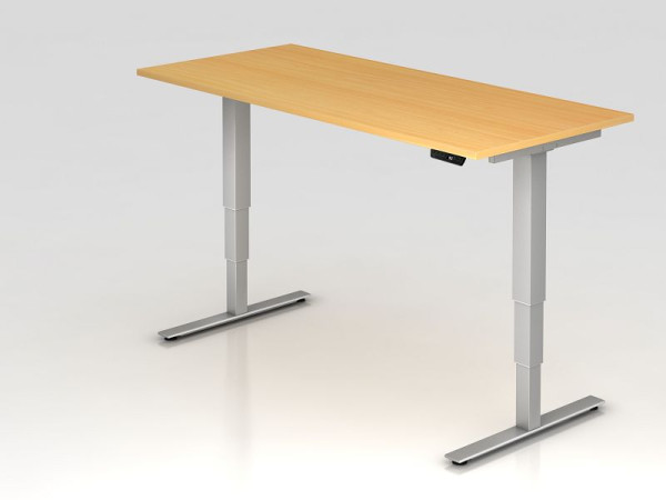 Hammerbacher escritorio eléctrico para bipedestación 180x80cm haya, altura de trabajo 63,5 -128,5 cm, VXDSM19/6/S