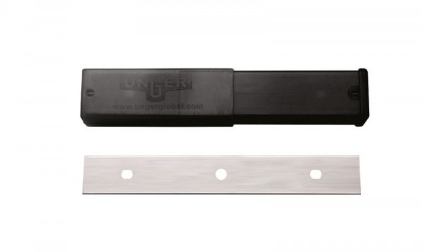 Cuchillas rascavidrios premium UNGER acero inoxidable 10cm, PU: 10 estuches con 25 piezas cada uno, ENB10