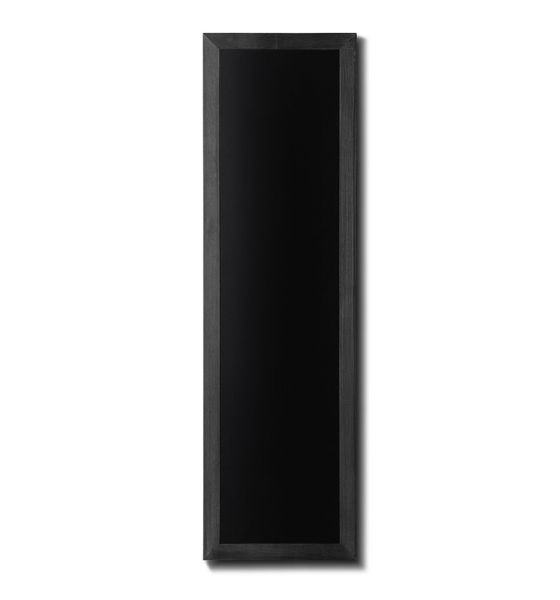 Showdown Displays pizarra de madera, marco plano, negro, 40x120, CHBBL40x120
