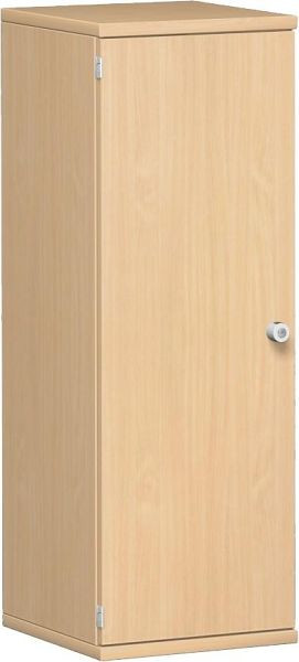 geramöbel armario con puerta batiente 2 estantes decorativos, con cerradura, cerradura a la derecha, 400x425x1152, haya/haya, N-10DR304-BB
