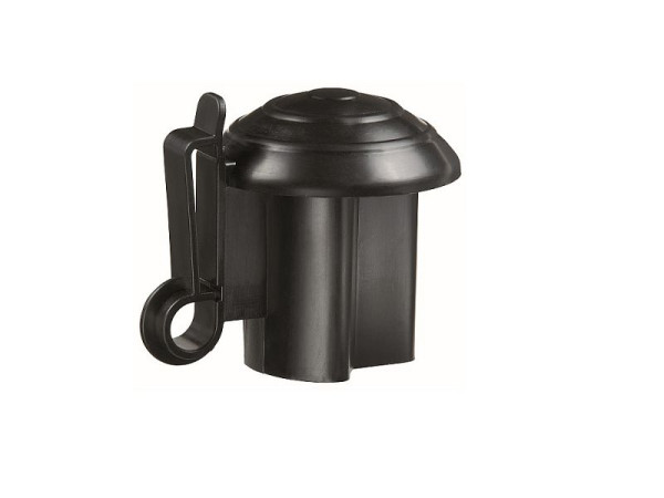 Aislante de tapa de poste en T Growi negro, para cinta de hasta 40 mm, PU: 10 piezas en una bolsa, 10035650