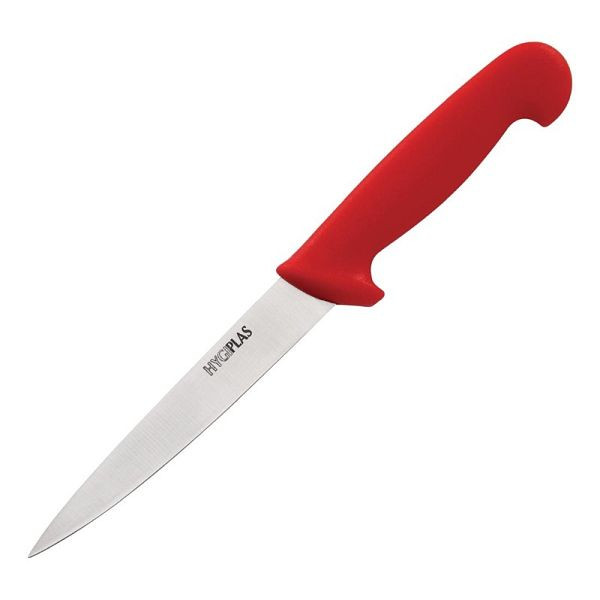 Cuchillo para filetear Hygiplas 15cm rojo, C889