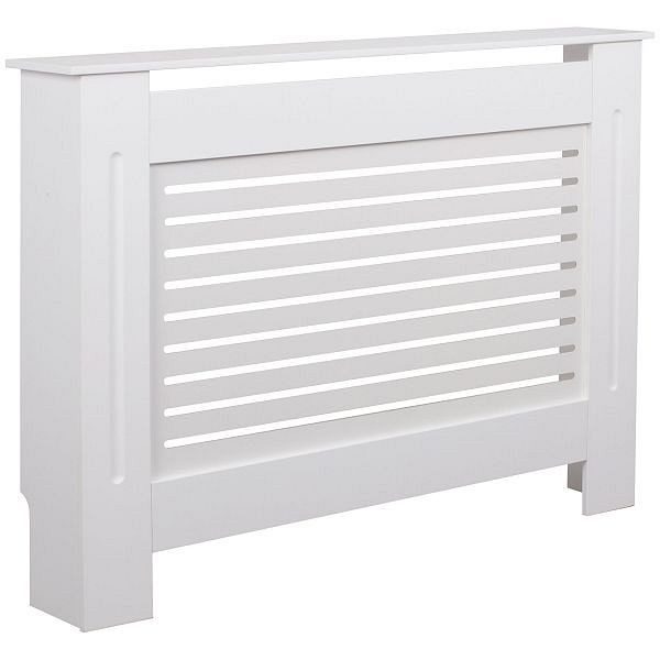 Wohnling Design Cubierta para radiador lacada en blanco mate, 112 x 82 x 19 cm, WL5.745