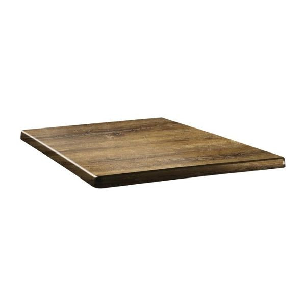 Topalit Classic Line tablero de mesa cuadrado madera de cerezo de Atacama 80cm, DR932