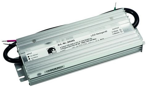 Fuente de alimentación LED rutec 24V 200W IP67 CON PFC ACTIV 100-240V AC, 85455