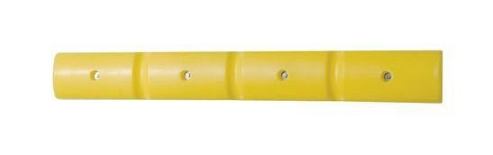 Perfil de protección de pared DENIOS 1000, de polietileno (PE), amarillo, 1000 x 50 mm, set = 2 piezas
