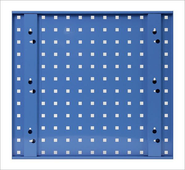 Placa perforada ADB, L 493 x A 456 mm, color: azul, RAL 5012, 23096