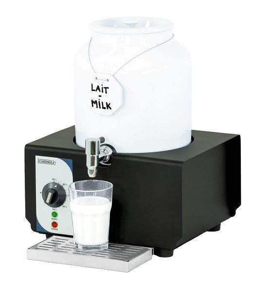 Casselin calentador de leche 10L con recipiente de porcelana, CDLPC10