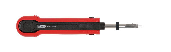 KS Tools Herramienta de desbloqueo para enchufes/receptáculos planos de 2,8 mm (KOSTAL SLK), ajustable en 2 direcciones, 154.0120