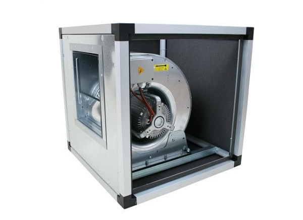 Ventilador de caja de accionamiento directo AIRFAN con paneles de doble pared, 49 kg, 1~/230V: 0,55 kW 1400 rpm, ACCW10/8-4MAL