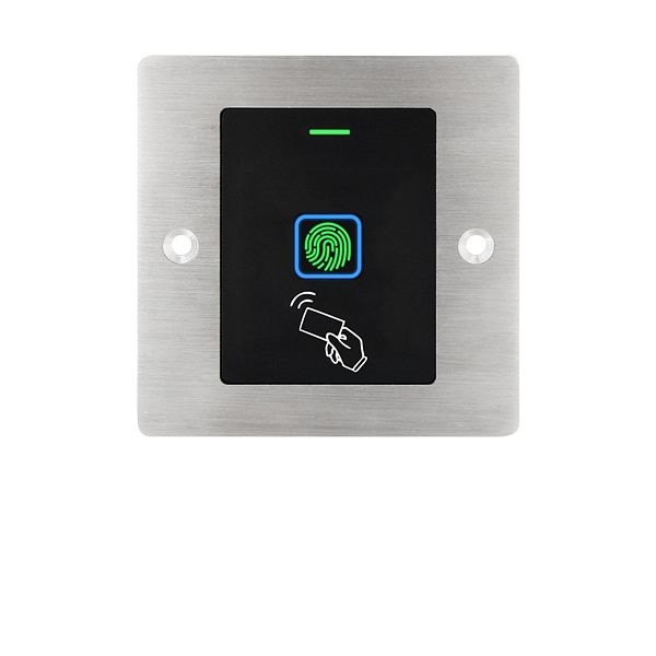 Controlador de acceso RFID y huellas dactilares resistente a la intemperie de montaje empotrado de Anthell Electronics, AE-FR1