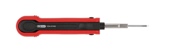 KS Tools Herramienta de desbloqueo para enchufes/receptáculos planos de 1,5 mm (AMP Tyco Superseal), 154.0108