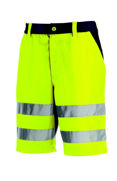 pantalones cortos teXXor de alta visibilidad ERIE, talla: 44, color: amarillo brillante/azul marino, paquete de 10, 4346-44