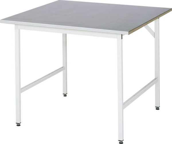 Mesa de trabajo serie RAU Jerry (mesa básica), W1000 x D1000 x H800-850 mm, 06-500ES10-10.12