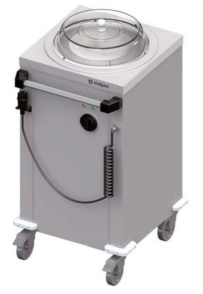 Stalgast Dispensador de platos dobles calentado, móvil 1000x510x880 mm para sistemas de servicio de alimentos, ZS10113