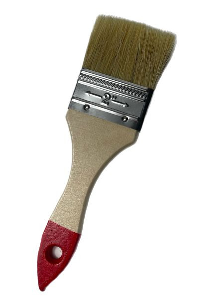 VaGo-Tools Brocha para barniz, esmalte, brocha de pintor, brocha plana, cerdas chinas, 50 mm, PU: 6 piezas, 190-020-6_vx