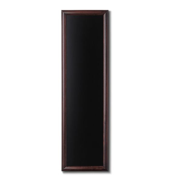 Showdown Displays pizarra de madera, marco redondeado, marrón oscuro, 40x120, CHBBR40x120