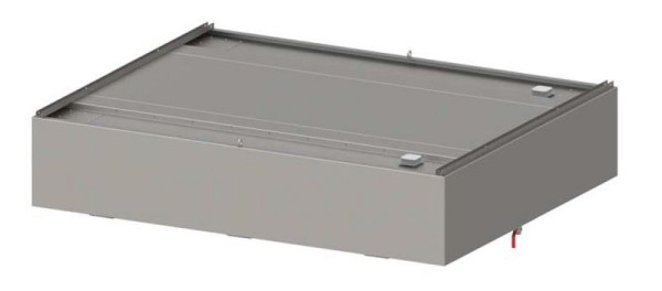 Campana de techo de inducción Stalgast &quot;Expert Line&quot;, forma de caja 1200 mm x 1800 mm con filtro de laberinto/ciclón LC2 tipo A, DH121813