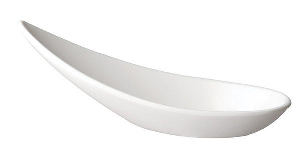Cuchara para picar APS -MING HING-, 11 x 4,5 cm, altura: 4 cm, melamina, blanco, paquete de 60, 83842