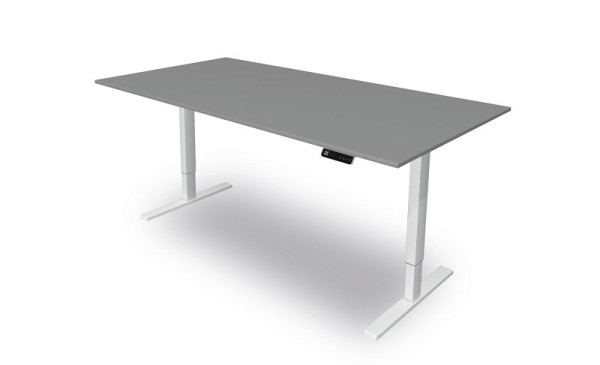 Mesa para sentarse y pararse Kerkmann A 2000 x P 1000 mm, altura ajustable eléctricamente de 720 a 1200 mm, Move 3, color: grafito, 10381612
