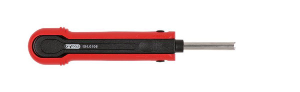 KS Tools Herramienta de desbloqueo para enchufes/receptáculos planos de 1,2 mm (AMP Tyco MQS), 154.0106