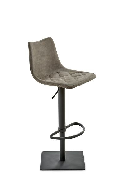 Mayer Sitzmöbel de bar y mostrador myTOBY, tapizado de asiento de cuero sintético vintage barro, estructura negra, 1275_03_545