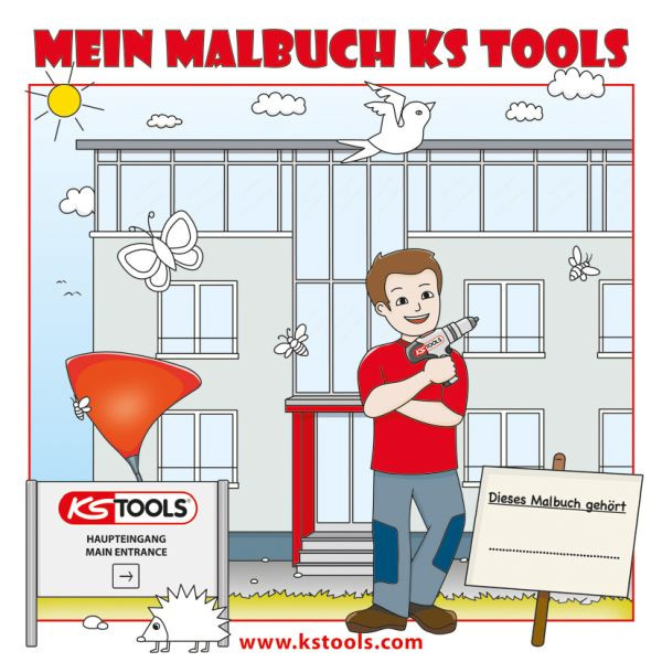 KS Tools Herramientas Libro para colorear para niños, 100211