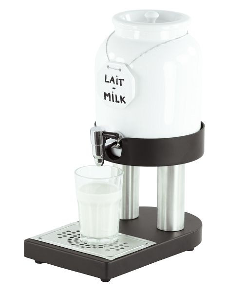 Dispensador de leche Casselin 4L con recipiente de porcelana frio, CDLPF4