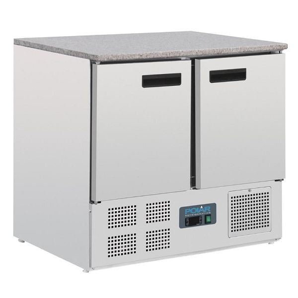 Mostrador de refrigeración Polar con encimera de mármol 2 puertas 240L, CL108