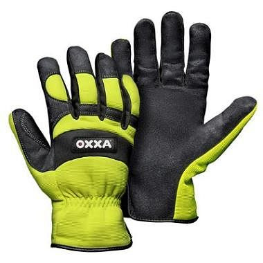 Guante OXXA X-Mech 51-610, negro / amarillo fluo, PU: 12 pares, talla: 11, 15161011