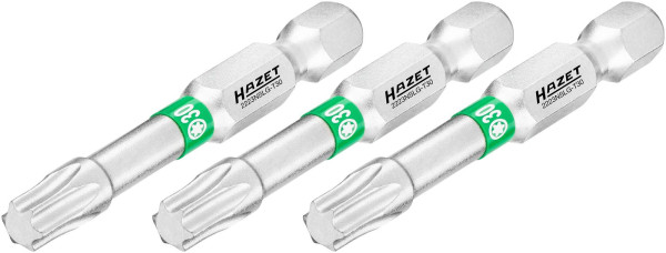Broca Hazet, hexágono macizo 6,3 (1/4"), perfil interior TORX®, T30, número de herramientas: 3, versión larga, ancho de llave: T30, 2223NSLG-T30/3