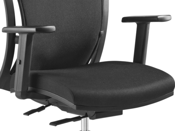 Reposabrazos Mayer Sitzmöbel de altura regulable, color negro, apto para silla giratoria 2457, UE: 1 par, 8157