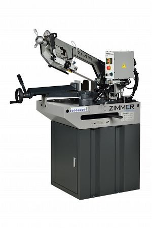 Sierra de cinta para metal ZIMMER Z185 / R ajustable continuamente 30-75 1 / min - 230V con 2,35 kW, 195 kg, tamaño de cinta: 2,085x20x0,9 mm, Z185-1/R