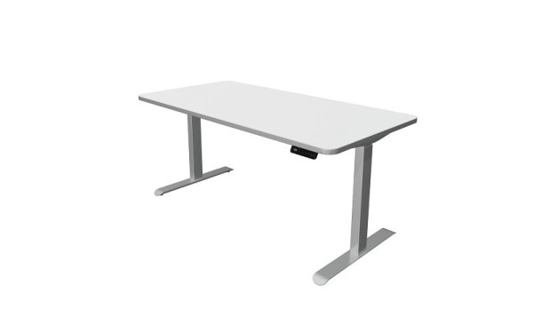 Mesa para sentarse y pararse Kerkmann, Move 3 Premium, ancho 1600 x fondo 800 mm, altura ajustable eléctricamente de 720 a 1210 mm, blanco, 10331110