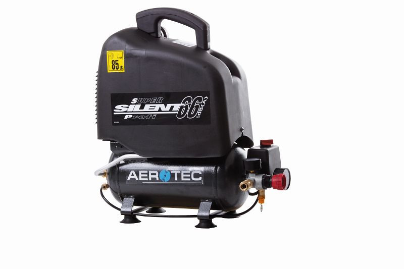 Compresor de aire comprimido AEROTEC, silencioso, sin aceite, 66 dB, 230 voltios, 2005210