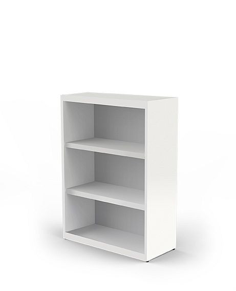 Kerkmann estante individual 3 OH, forma 5, ancho 800 x fondo 355 x alto 1150 mm, blanco, 13438010
