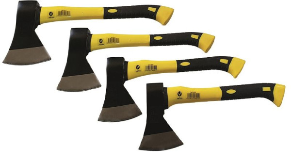 Hacha VaGo-Tools hacha para partir hacha 600 800 1000 1250 g mango de fibra de vidrio Juego de 4 piezas madera, 240-906/908/910/215_fv