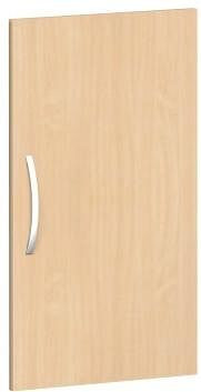 Puerta batiente geramöbel para ancho de armario 400 mm, se puede utilizar a la izquierda o a la derecha, incluye amortiguador de puerta, sin cerradura, 2 alturas de carpeta, haya, S-342700-B