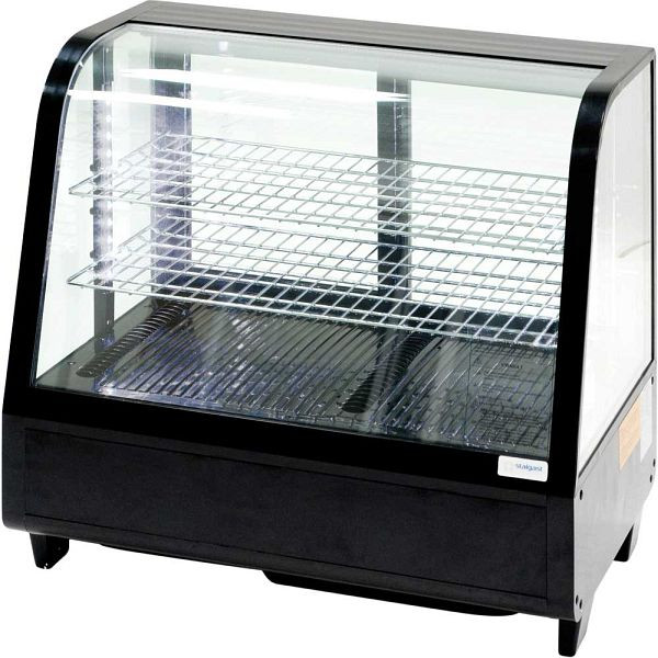 Mostrador frío Stalgast con iluminación LED, 100 litros, negro, dimensiones 682 x 450 x 675 mm (WxDxH), KT0602100