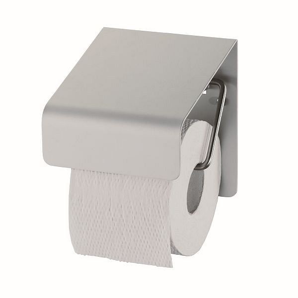 Portarrollos de papel higiénico Air Wolf, serie Omicron II, alto x ancho x fondo: 150 x 130 x 130 mm, aluminio anodizado, 35-711