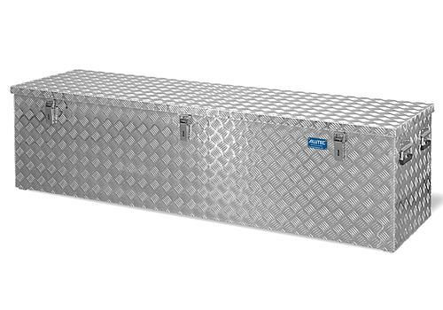 Caja de transporte DENIOS de chapa estriada de aluminio, volumen de 470 litros, 254-875