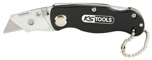 Navaja plegable KS Tools con cadena para cinturón, 97 mm, 907.2173