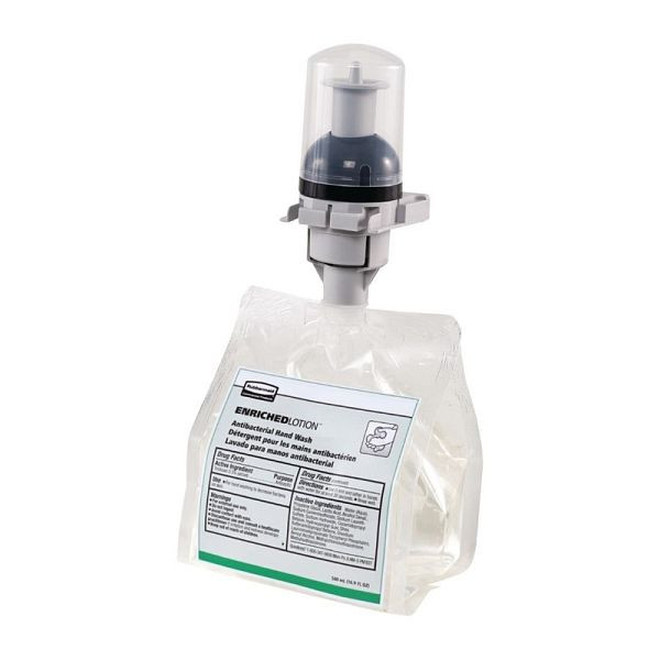 Jabón líquido antibacteriano sin perfume Rubbermaid Flex 500 ml (paquete de 5), FN388